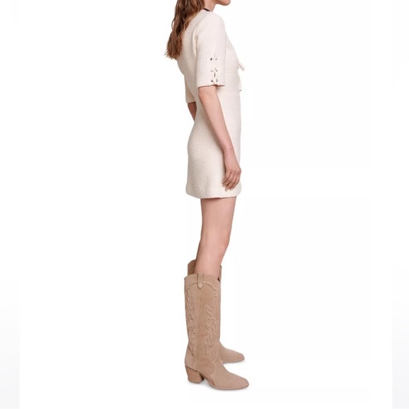 Maje Rilena Tweed Dress size 38 - Picture 7 of 9